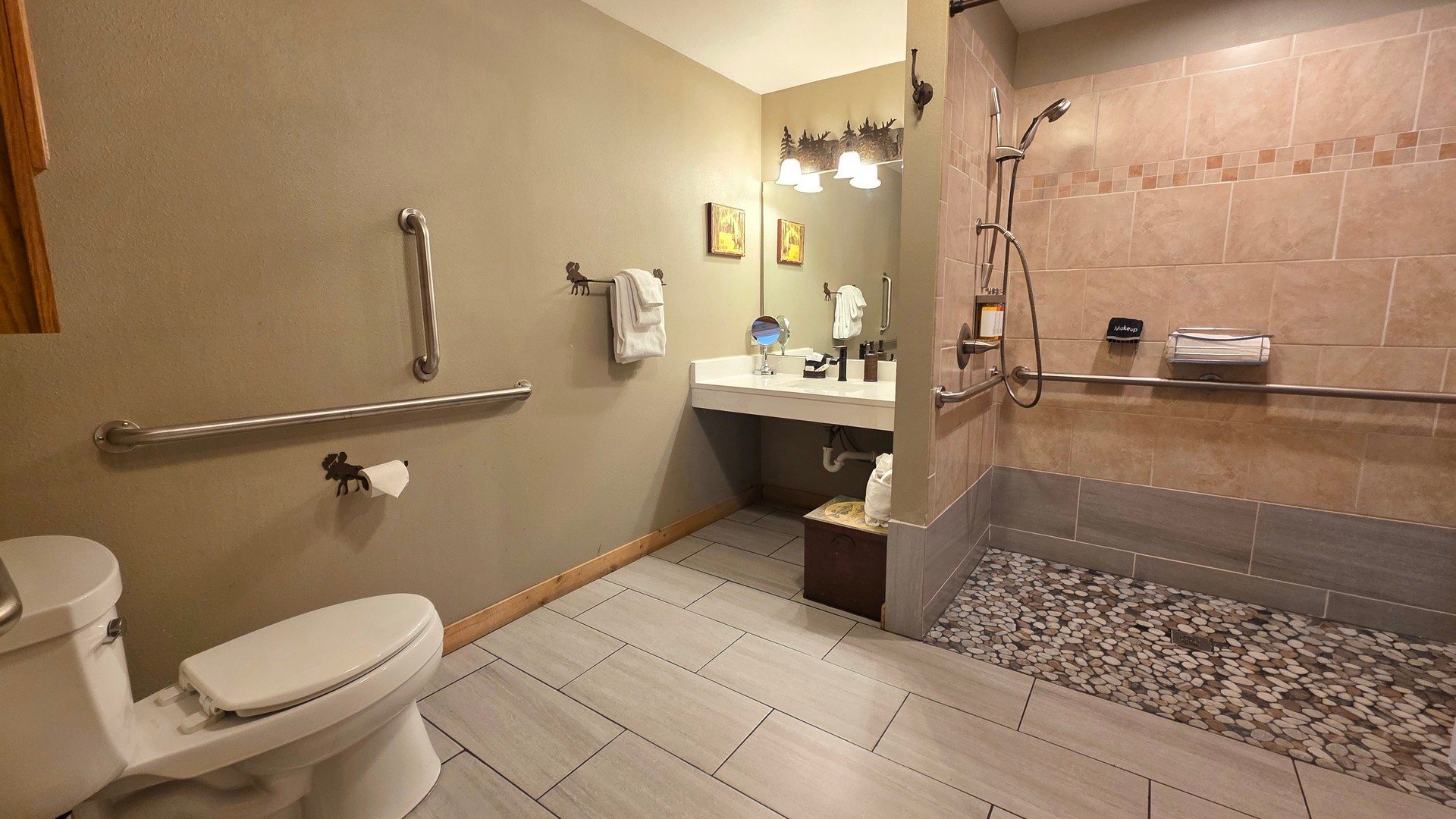 Luxury bathroom in an Estes Park condo